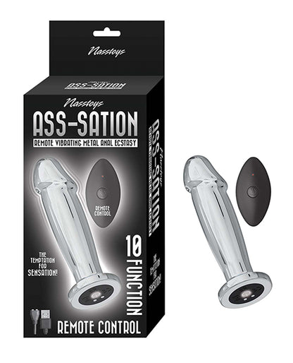 Ass-sation Remote Vibrating Metal Anal Ecstasy - Silver - LUST Depot