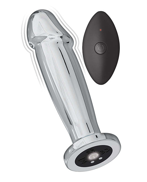 Ass-sation Remote Vibrating Metal Anal Ecstasy - Silver - LUST Depot