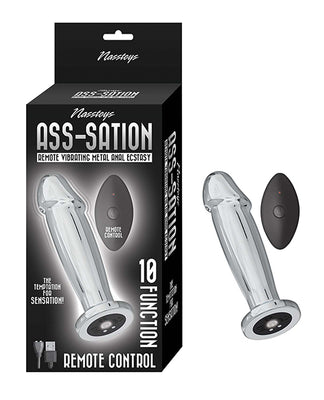 Ass-sation Remote Vibrating Metal Anal Ecstasy - Silver