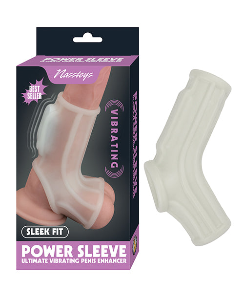 Vibrating Power Sleeve Sleek Fit - White - LUST Depot