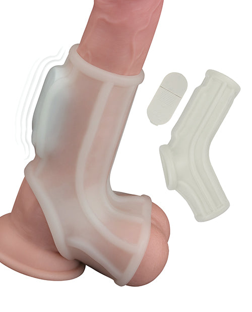 Vibrating Power Sleeve Sleek Fit - White - LUST Depot