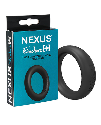 Nexus Enduro Plus Silicone Cock Ring - Black - LUST Depot