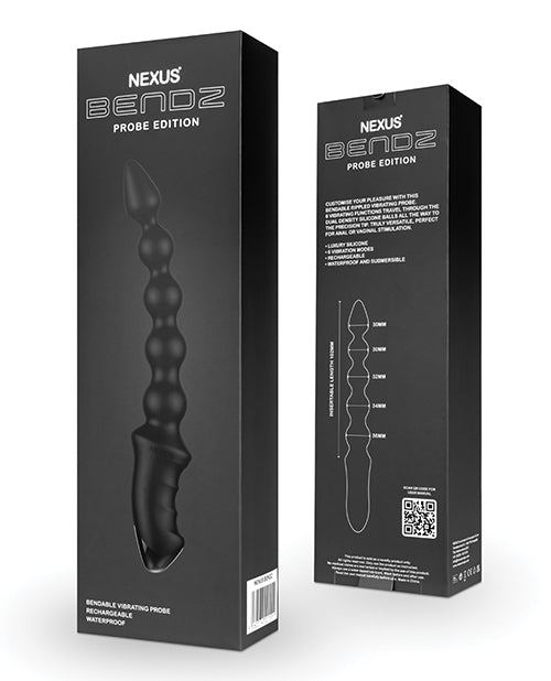 Nexus Bendz Bendable Vibrating Probe - Black - LUST Depot