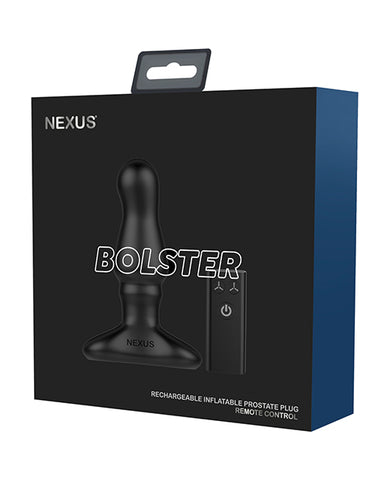 Nexus Bolster Butt Plug  W-inflatable Tip - Black