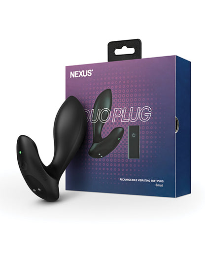 Nexus Duo Vibrating Butt Plug - Black - LUST Depot