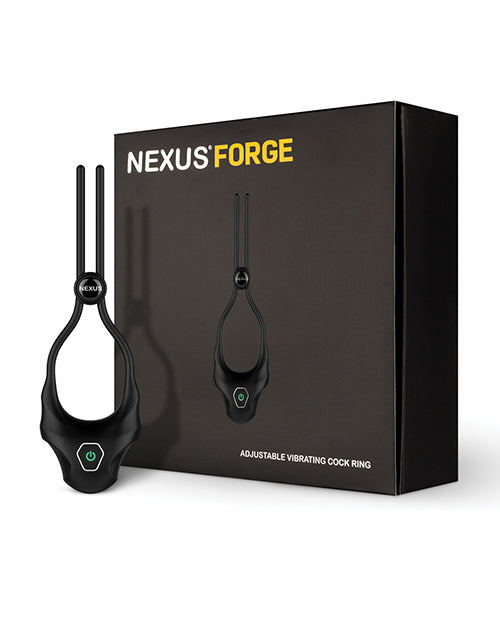 Nexus Forge Single Lasso Vibrating Cock Ring - Black - LUST Depot