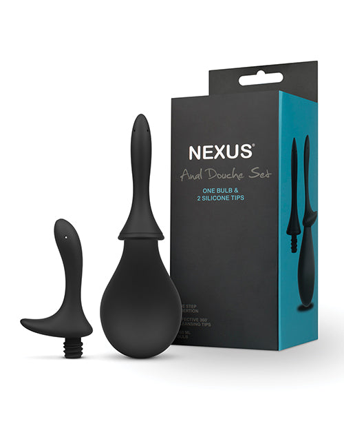 Nexus Anal Douche Set - Black - LUST Depot