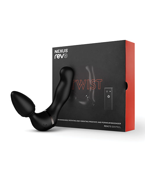 Nexus Revo Twist Rotating & Vibrating Massager - Black - LUST Depot