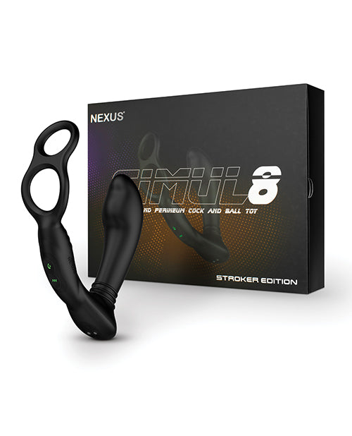 Nexus Stimul8 Dual Anal & Perineum Cock & Ball - Black - LUST Depot