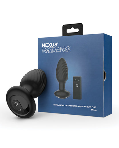 Nexus Tornado Rotating & Vibrating Butt Plug - Black - LUST Depot