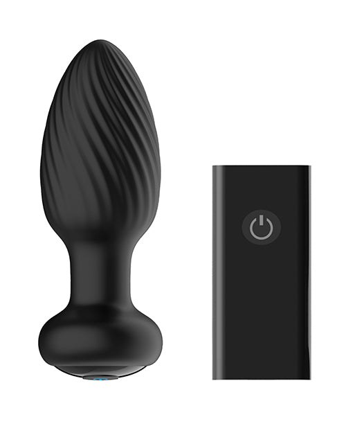 Nexus Tornado Rotating & Vibrating Butt Plug - Black - LUST Depot