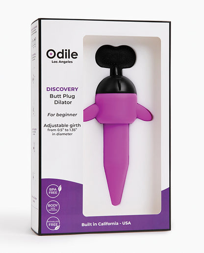 Odile Discovery Tapered Butt Plug Dilator - Purple - LUST Depot