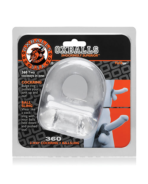 Oxballs 360 Cock Ring & Ballsling - Clear - LUST Depot