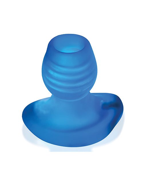 Oxballs Glowhole 1 Hollow Buttplug W-led Insert Small - Blue Morph - LUST Depot