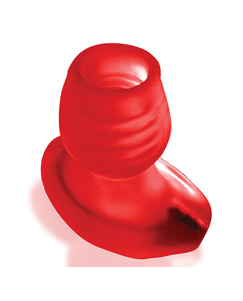 Oxballs Glowhole 1 Hollow Buttplug W-led Insert Small - Red Morph - LUST Depot