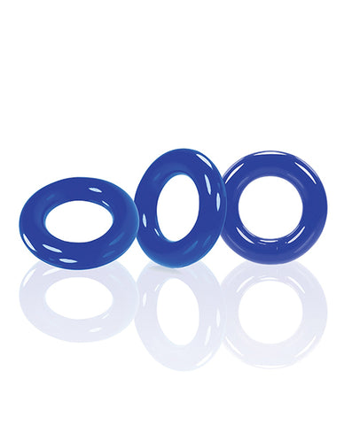 Oxballs Willy Rings - Blue Pack Of 3