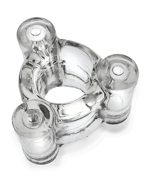 Oxballs Buzz Squeeze Ballstretcher Vibe - Clear - LUST Depot