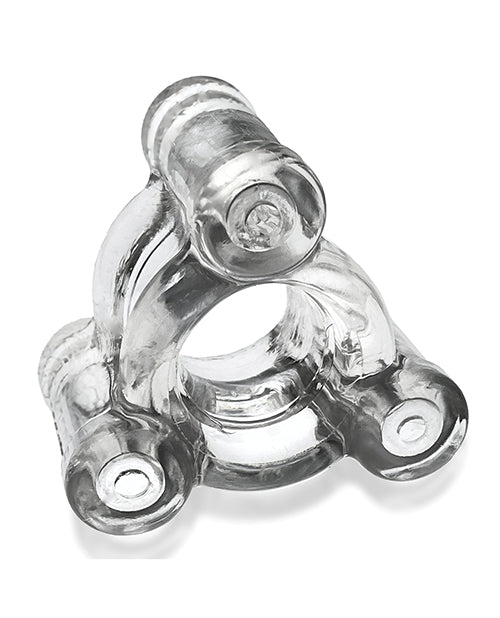 Oxballs Buzz Squeeze Ballstretcher Vibe - Clear - LUST Depot