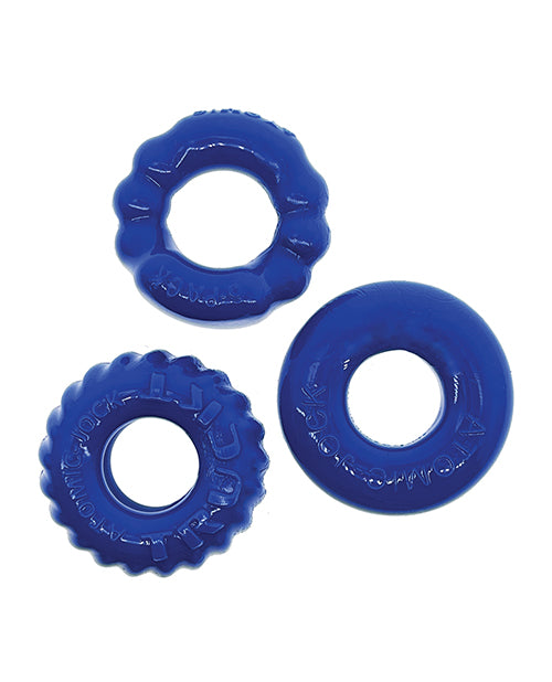 Oxballs Bonemaker 3 Pack Cockring Kit - Pool Blue - LUST Depot