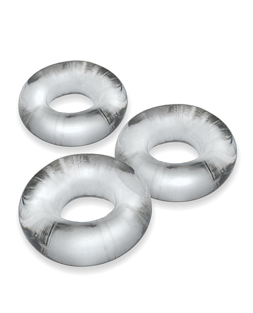 Oxballs Fat Willy 3 Pack Jumbo Cock Rings - Clear - LUST Depot