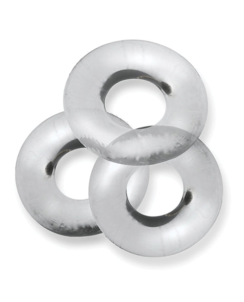 Oxballs Fat Willy 3 Pack Jumbo Cock Rings - Clear - LUST Depot