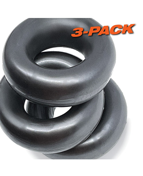 Oxballs Fat Willy 3 Pack Jumbo Cock Rings - Steel - LUST Depot