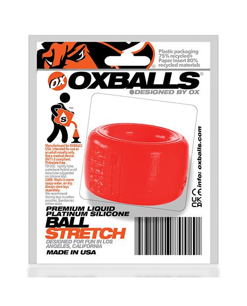 Oxballs Silicone Ball T Ball Stretcher - Red - LUST Depot