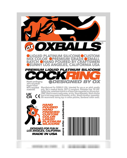 Oxballs Silicone Cock T Cock Ring - Black - LUST Depot