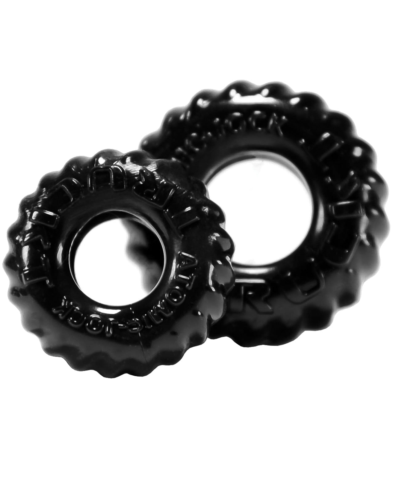 Oxballs Truckt Cock & Ball Ring - Black Pack Of 2 - LUST Depot