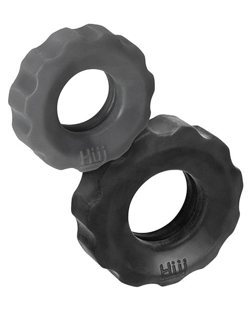 Hunky Junk Cog Ring 2 Size Double Pack - Tar & Stone Pack Of 2 - LUST Depot