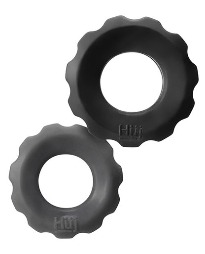 Hunky Junk Cog Ring 2 Size Double Pack - Tar & Stone Pack Of 2 - LUST Depot