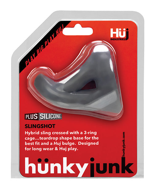 Hunky Junk Slingshot 3 Ring Teardrop - Stone - LUST Depot