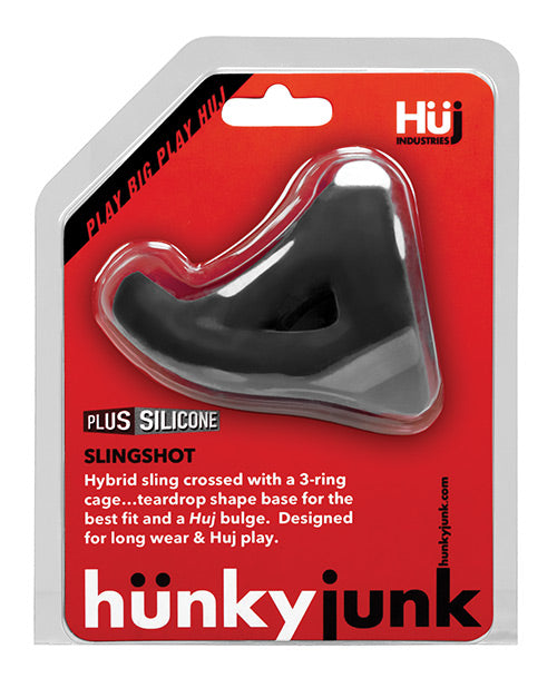 Hunky Junk Slingshot 3 Ring Teardrop - Tar - LUST Depot