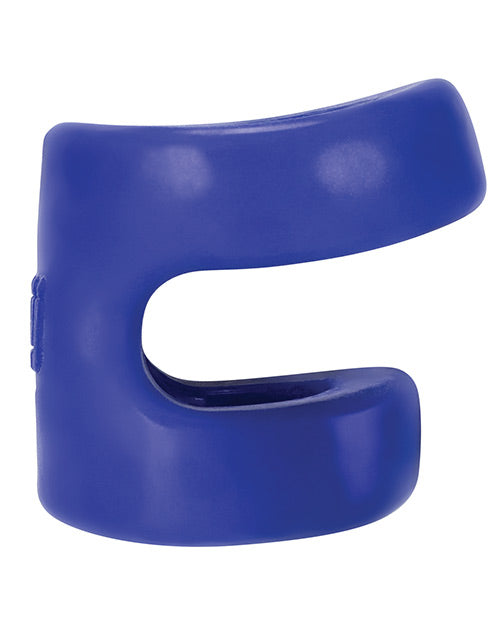 Hunky Junk Connect Cock Ring W-balltugger - Cobalt - LUST Depot