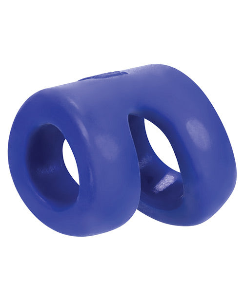 Hunky Junk Connect Cock Ring W-balltugger - Cobalt - LUST Depot