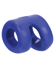 Hunky Junk Connect Cock Ring W-balltugger - Cobalt