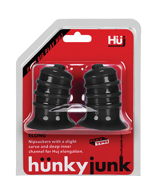 Hunky Junk Elong Nipsuckers - Black - LUST Depot