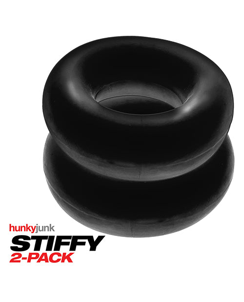 Hunky Junk Stiffy 2 Pack Cockrings - Tar Ice - LUST Depot