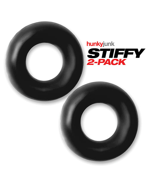 Hunky Junk Stiffy 2 Pack Cockrings - Tar Ice - LUST Depot