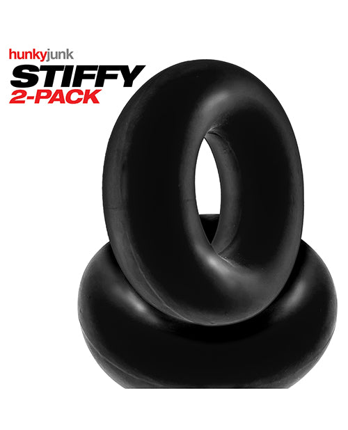 Hunky Junk Stiffy 2 Pack Cockrings - Tar Ice - LUST Depot