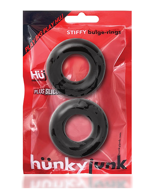 Hunky Junk Stiffy 2 Pack Cockrings - Tar Ice - LUST Depot