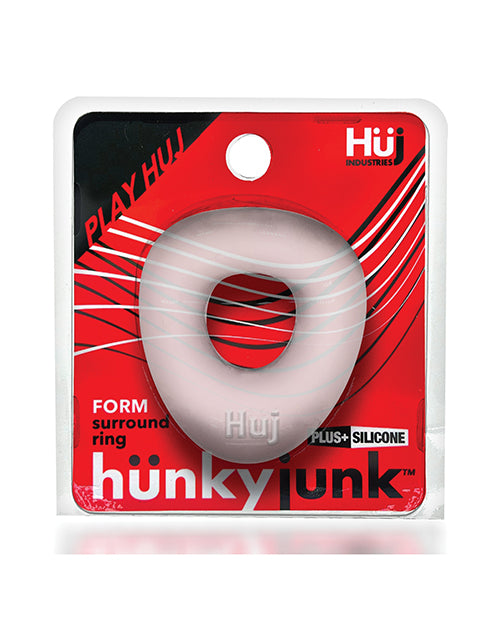 Hunkyjunk Form Cock Ring - Clear Ice - LUST Depot