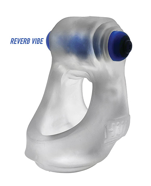 Hunkyjunk Revsling Sling W/vibe - Clear Ice W/blue Vibe - LUST Depot