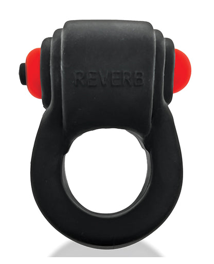 Hunkyjunk Revring Cock Ring W/vibe - Tar W/red Vibe - LUST Depot