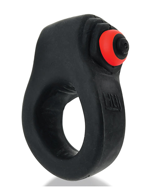 Hunkyjunk Revring Cock Ring W/vibe - Tar W/red Vibe - LUST Depot