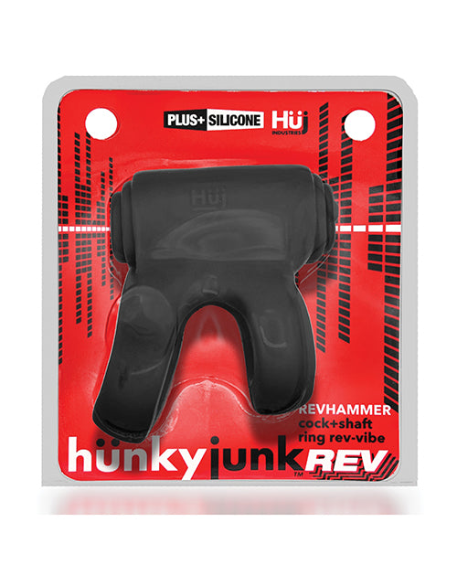 Hunkyjunk Revhammer Shaft Vibe Ring - Tar Ice W/red Vibe - LUST Depot