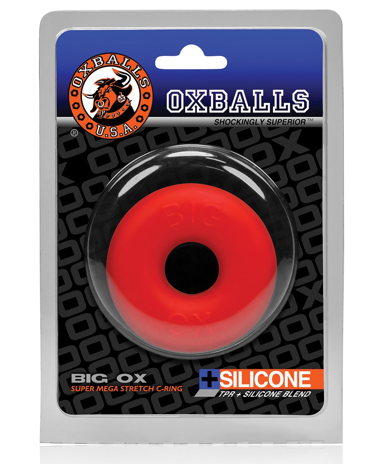 Oxballs Big Ox Cockring - Red Ice - LUST Depot