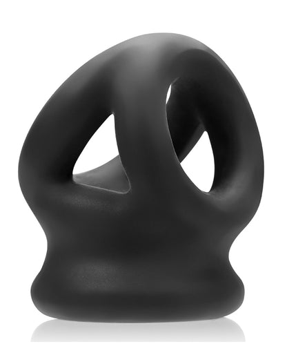 Oxballs Tri-squeeze Cocksling-ball Stretcher - Black Ice - LUST Depot