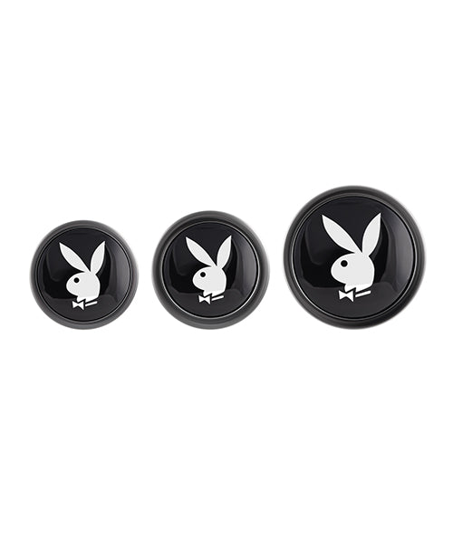 Playboy Pleasure Pleasure 3 Ways Butt Plugs - Silver - LUST Depot