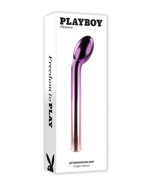 Playboy Pleasure Afternoon Delight G-spot Stimulator - Ombre Chrome - LUST Depot